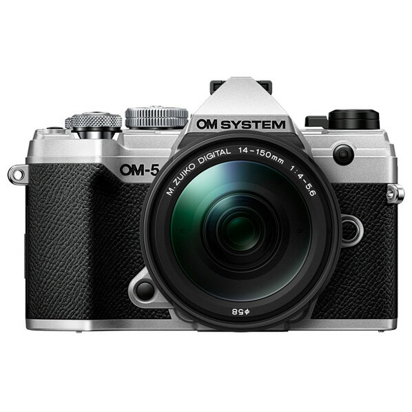 OMデジタルソリューションズ デジタル一眼カメラ 14-150mm II レンズキット OMSYSTEM シルバー OM-5LK14-150SLV OM5LK14150SLV