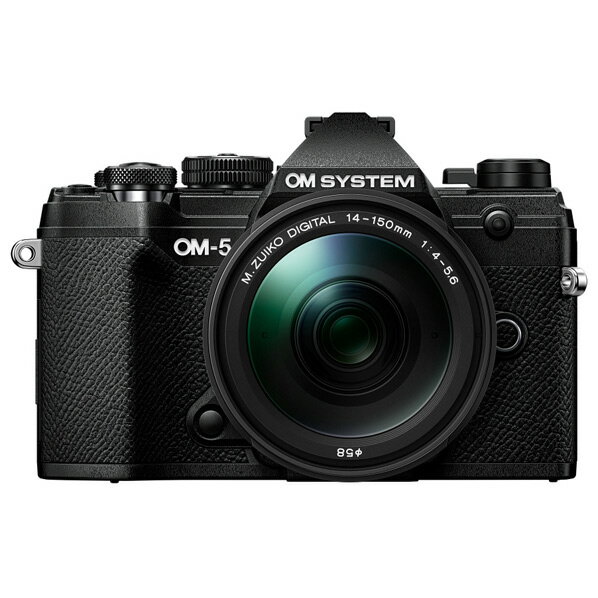 OMデジタルソリューションズ デジタル一眼カメラ 14-150mm II レンズキット OMSYSTEM ブラック OM-5LK14-150BLK OM5LK14150BLK