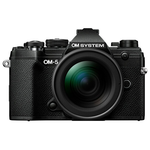 OMデジタルソリューションズ デジタル一眼カメラ 12-45mm F4．0 PRO レンズキット OMSYSTEM ブラック OM-5LK12-45BLK OM5LK1245BLK