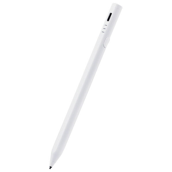 エレコム 充電式ハイブリッドタッチペン ホワイト P-TPACSTHY01WH 