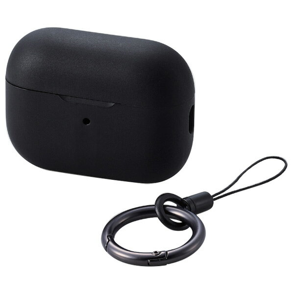 エレコム AirPods Pro(第2世代)用シリコンケース ブラック AVA-AP4SCBK [AVAAP4SCBK]