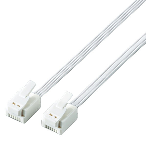 エレコム ツメ折れ防止モジュラーケーブル(15m) MJ-T15WH [MJT15WH]【BLKP】