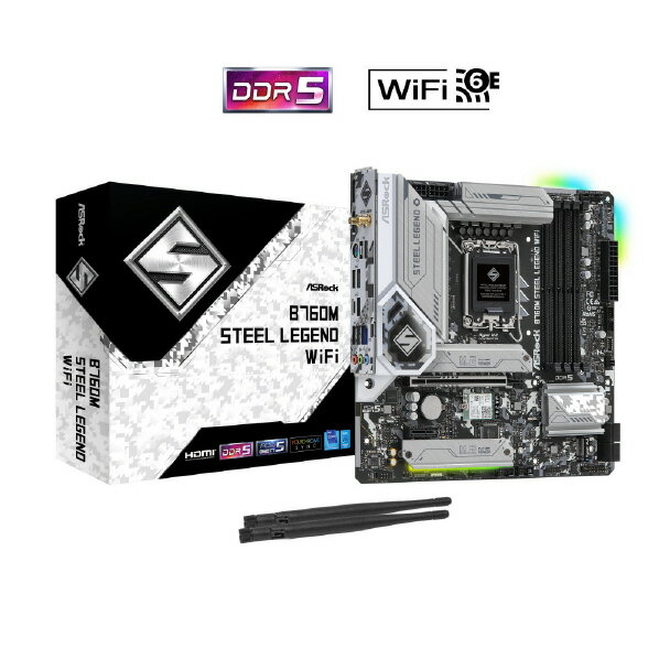 ASRock マザーボード ASRock B760M Steel Legend WiFi B760MSTEELLEGENDWIFI [B760MSTEELLEGENDWIFI]