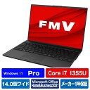 富士通 ノートパソコン LIFEBOOK ピクトブラック FMVUXH1B FMVUXH1B 【RNH】