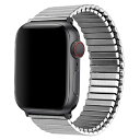 【5/1限定 エントリーで更にポイントUP!】TF7 Apple Watch 41/40/38mm用メタルストレッチバンド(Sサイズ) シルバー TF21SV4...