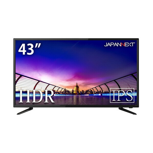 JAPANNEXT 43型4K対応液晶ディスプレイ ブラック JN-IPS4302UHDR [JNIPS4302UHDR]【MYMP】