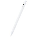 エレコム iPad用タッチペン(充電式) ホワイト P-TPACSTAP03WH [PTPACSTAP03WH]【FEBP】