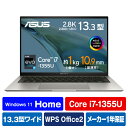 ASUS m[gp\R Zenbook S 13X OLED oTgO[ UX5304VA-NQI7W [UX5304VANQI7W]yRNHz