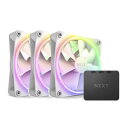 NZXT 120mm 両面RGBファン 3個&RGB照明コントローラーセットモデル ホワイト RF-D12TF-W1 [RFD12TFW1]【MYMP】