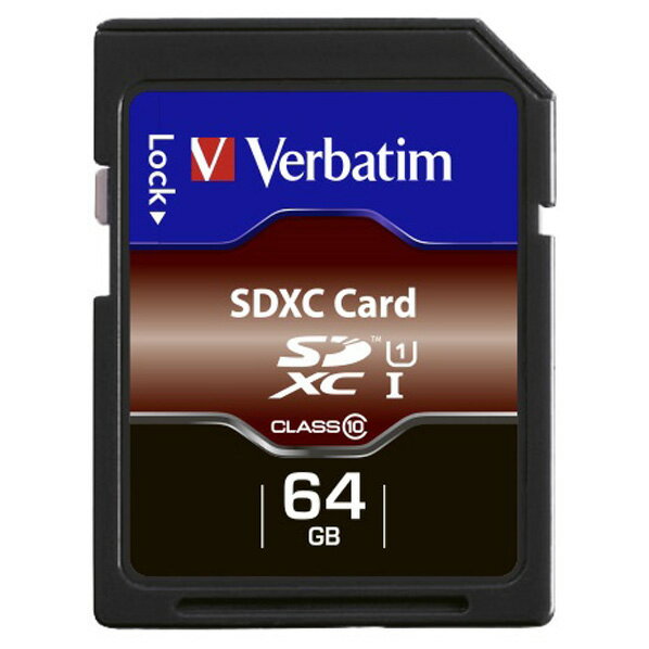 Verbatim SDカード(64GB/UHS-1) ブラック SDXC64GJVBE [SDXC64GJVBE]