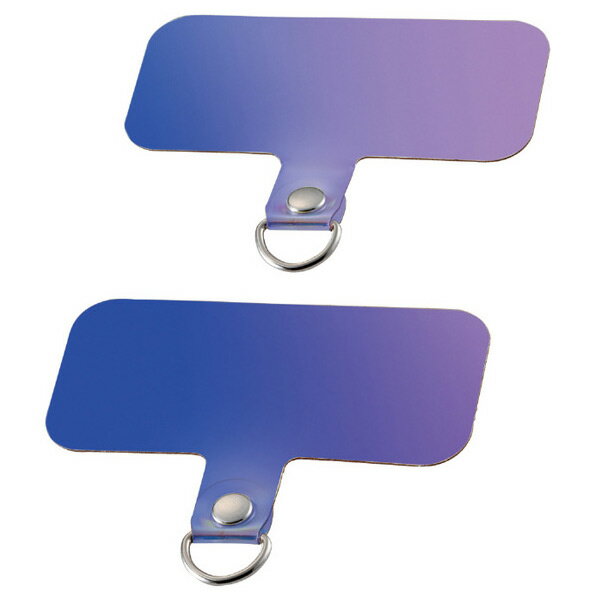 エレコム ストラップホールシート/2枚入/1口タイプ オーロラ P-STHD1ACR [PSTHD1ACR]