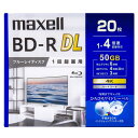 マクセル 録画用50GB(2層) 1-4倍速 ブルーレイディスク 20枚入り ホワイト BRV50W ...