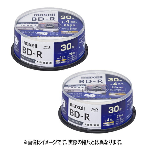 [マクセル 録画用25GB(1層) 1-4倍速 ブルーレイディスク 30枚入り ホワイト 2個セット BRV25WPG30SPP2 [BRV25WPG30SPP2]] の商品説明●「録画用25GB(1層) 1-4倍速 ブルーレイディスク 30枚入り ホワイト(BRV25WPG30SP)」の2個セットです。●大切なおもいでをしっかり保存。●映像の受け渡し用途におすすめ。[マクセル 録画用25GB(1層) 1-4倍速 ブルーレイディスク 30枚入り ホワイト 2個セット BRV25WPG30SPP2 [BRV25WPG30SPP2]]のスペック●タイプ:1回録画用(地上デジタル 3時間)●記憶容量:1層25GB●記憶速度:1〜4倍速●スピンドルケース●入数:30枚入り×2個○返品不可対象商品