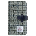 SLG Design iPhone XR用ケース Harris Tweed Diary グレー×ネイビー SD13717I61 [SD13717I61]