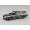 アオシマ 1/32 ザ スナップキット No．14-SP1 ニッサン R32スカイラインGT-R カスタムホイール (ガングレーメタリック) Aスナツプ14SP1R32GT-RガンGM Aスナツプ14SP1R32GT-RガンGM 【MYMP】