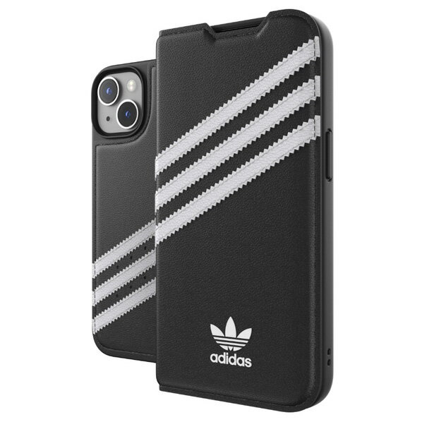 adidas iPhone 14/13用OR Booklet Case PU FW22 black/white 50195 