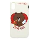 LINE FRIENDS iPhone XRpP[X DUAL GUARD CUPID LOVE uEL[sbh KCL-DCL013 [KCLDCL013]