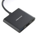 【5/1限定 エントリーで更にポイントUP!】グリーンハウス USB Type-Cドッキングステーション ブラック GH-MHC3A-BK [GHMHC3ABK...