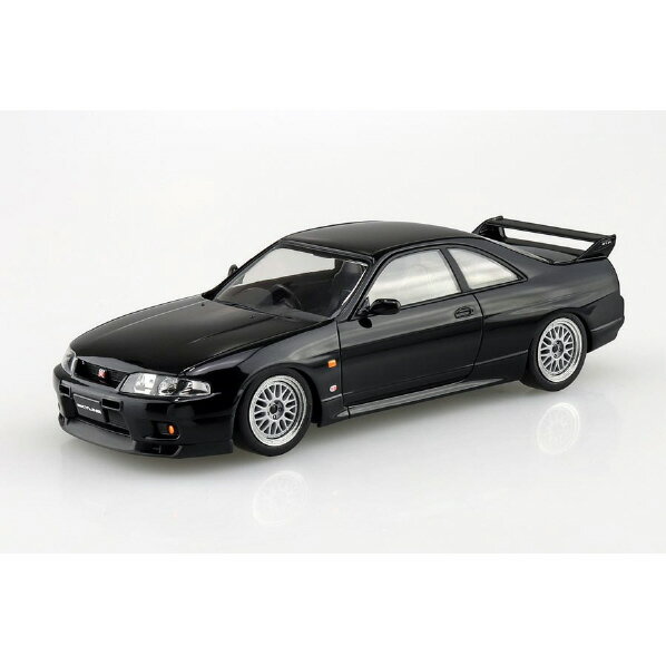 アオシマ 1/32 ザ スナップキット No．15-SP2 ニッサン R33スカイラインGT-R カスタムホイール(ブラック) Aスナツプ15SP2R33GTRBK Aスナツプ15SP2R33GTRBK 【ETOY】【MYMP】