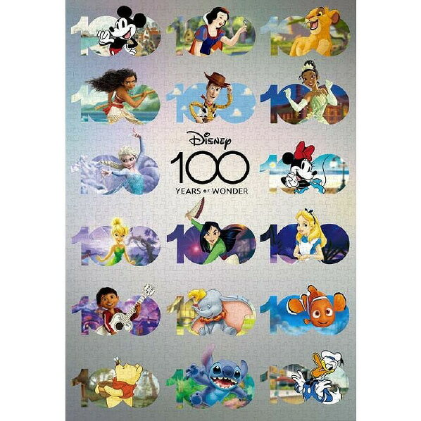 テンヨー ディズニー メタリックペーパー ジグソーパズル 1000ピース Disney100：Anniversary Design D1000010デイスニ-100アニバ-サリ- [D1000010デイスニ-100アニバ-サリ-]