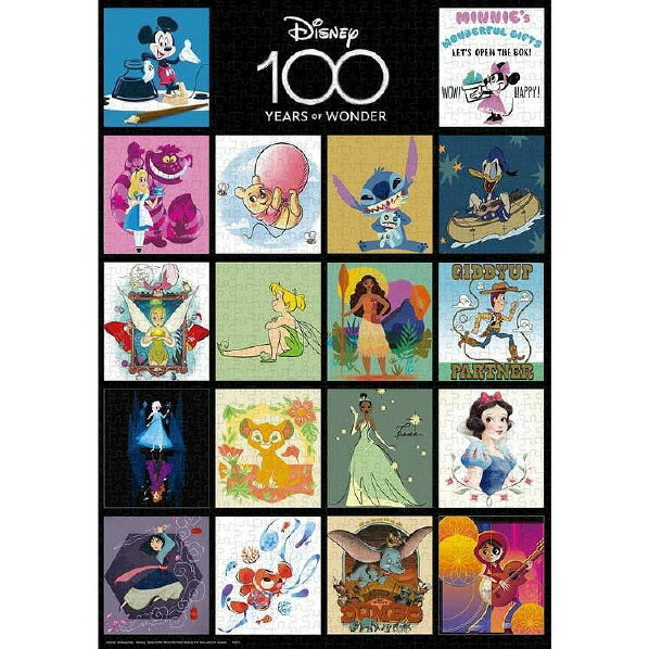楽天エディオン　楽天市場店テンヨー ディズニー ジグソーパズル 1000ピース Disney100：Artists Series〈キャンバス スタイル〉 D1000011デイズニ-100ア-テイストシ [D1000011デイズニ-100ア-テイストシ]