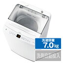 ハイアール 7．0kg全自動洗濯機 ホワイト JW-U70B-W [JWU70BW]【RNH】
