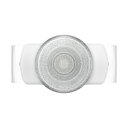 楽天エディオン　楽天市場店PopSockets スマホグリップ SQUARE Edges Clear Glitter Silver White 806134 [806134]