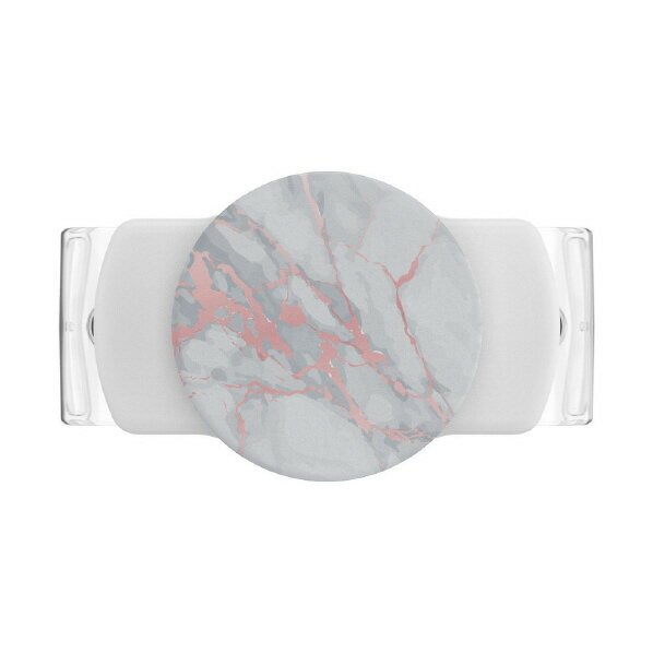 楽天エディオン　楽天市場店PopSockets スマホグリップ Rose Gold Lutz Marble White 806135 [806135]【MYMP】