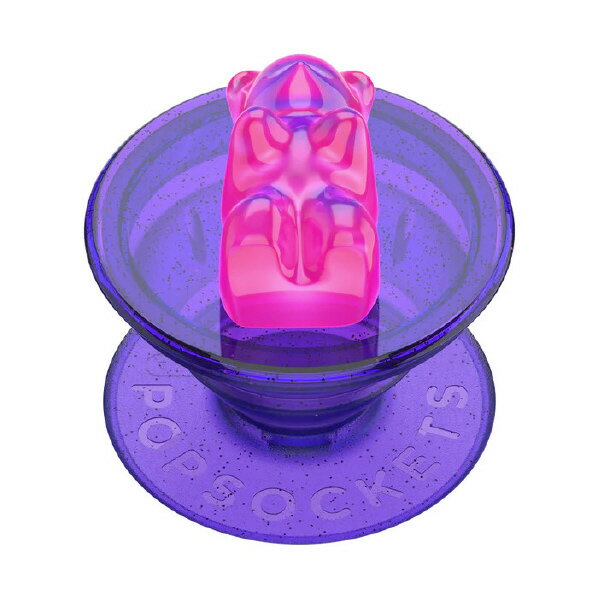 楽天エディオン　楽天市場店PopSockets スマホグリップ GUMMY BEAR PURPLE PUNCH 806243 [806243]【MYMP】