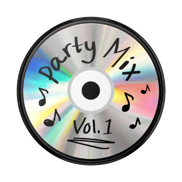 楽天エディオン　楽天市場店PopSockets スマホグリップ Backspin CD Party Mix 806305 [806305]【MYMP】