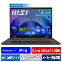 MSI m[gp\R Prestige 16 AI Studio B1V XeOC PRESTIGE16B1VFG-4079JP [PRESTIGE16B1VFG4079JP]