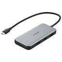 【5/1限定 エントリーで更にポイントUP!】エレコム USB Type-Cデータポート/4K/60Hz対応ドッキングステーション シルバー DST-C26SV...