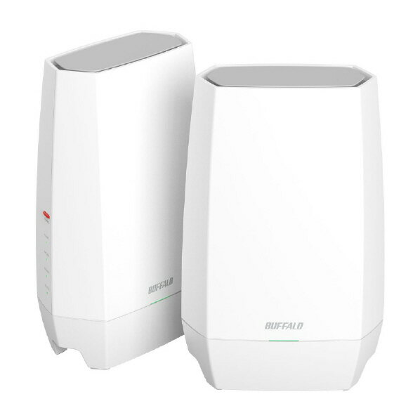 バッファロー AirStation Wi-Fi 6E 対応トライバンドルーター 2台セット ホワイト WNR-5400XE6P/2S [WNR5400XE6P2S]【RNH】