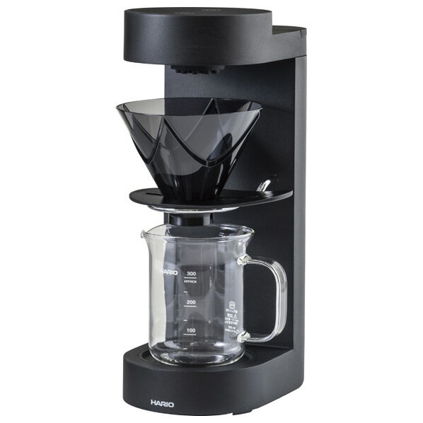 [ハリオ MUGEN Coffee Maker MUGENコ-ヒ-メ-カ-EMC02B [MUGENコ-ヒ-メ-カ-EMC02B]] の商品説明●V60 1回抽出ドリッパーMUGENを使用したハンドドリップの味わいを、コーヒーメーカーで再現しました。●電源ボタンと抽出ボタンのみのシンプル構造。●操作はタッチパネル式。●シャワー式の注湯。[ハリオ MUGEN Coffee Maker MUGENコ-ヒ-メ-カ-EMC02B [MUGENコ-ヒ-メ-カ-EMC02B]]のスペック●容量:ドリッパー/1-2杯用、サーバー/実用容量 300mL●材質　・本体:ポリプロピレン・鉄・アクリル樹脂・シリコーンゴム・PBT-GF30　・ドリッパー:AS樹脂・ポリプロピレン　・サーバー:耐熱ガラス「HARIO Glass」●寸法:W11.7×H31.1×D19.0cm●生産国:本体/中国 サーバー・ドリッパー/日本○初期不良のみ返品可