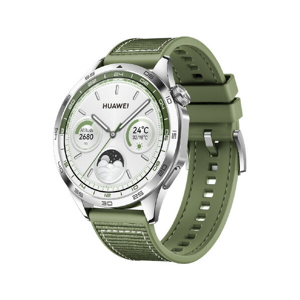 ファーウェイ スマートウォッチ メンズ HUAWEI WATCH GT4 46mm GREEN WATCHGT446MMGREEN [WATCHGT446MMGREEN]