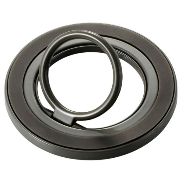 エレコム マグネットスマホリング/360度回転/MAGKEEP チタニウムシルバー P-STRMK360SV [PSTRMK360SV]