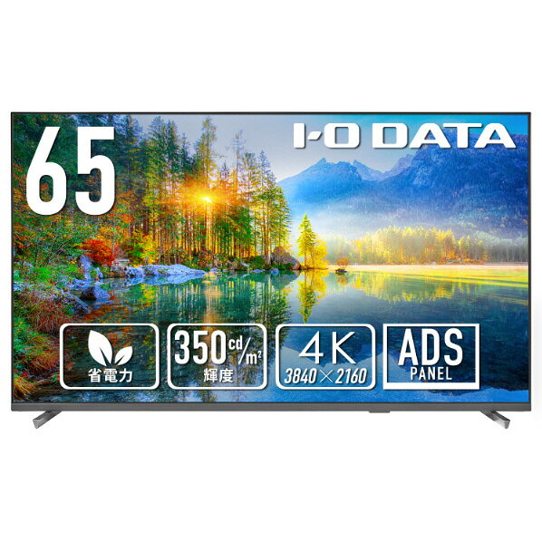 I・Oデータ 65型4K液晶ディスプレイ ブラック LCD-U651DX [LCDU651DX]【RNH】