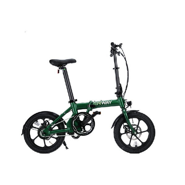 ERWAY 16型折りたたみ電動アシスト自転車 グリーン ERWAY-A01LITE-GR [ERWAYA01LITEGR]