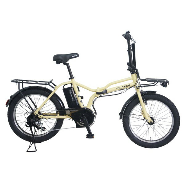 PELTECH X-adventure 20型折り畳み外装6段変速ハイパワーモデル ベージュ TDN-246L-BE [TDN246LBE]