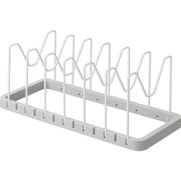 山崎実業 シンク下 伸縮鍋蓋&フライパンスタンド プレート ホワイト シンシユクナベブタFスタントプレ-トホワイト [シンシユクナベブタFスタントプレ-トホワイト]