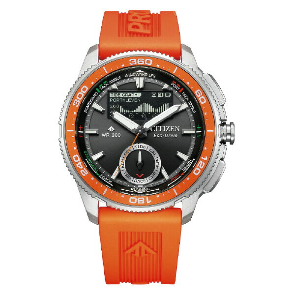 シチズン MARINEシリーズ 光発電エコ・ドライブ コンビネーションウオッチ Wave Tracker プロマスター ブラック JV3000-13E [JV300013E]