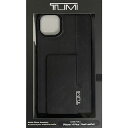 TUMI iPhone 14 Plus用本革 カードスロット 背面ケース ブラック TUHCP14MRCPK [TUHCP14MRCPK]