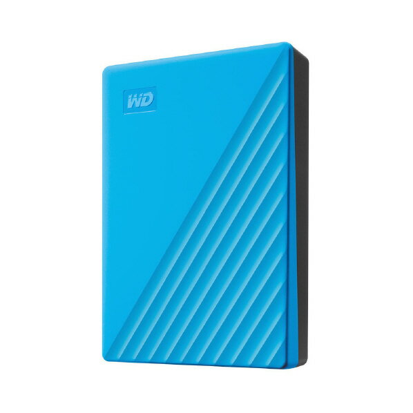 WESTERN DIGITAL ポータブルハードディスク(4TB) My Passport ブルー WDBPKJ0040BBL-JESN [WDBPKJ0040BBLJESN]【MYMP】