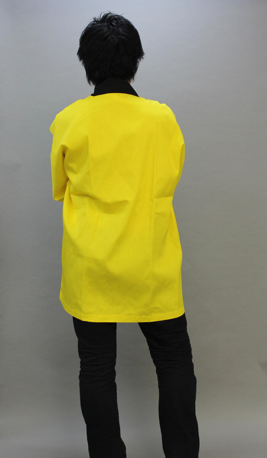 無地カラー法被　【黄】模擬店・イベント・スタッフ・大売り出し・フェスに大人気の無地半纏　大人用フリーサイズ　6091