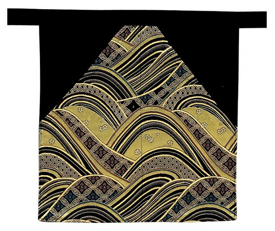 よさこい　鳴子入れ　波