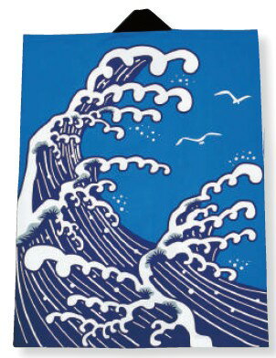 樂天商城 - 袖無し半纏【ブルー波】大人フリーサイズ大人サイズハッピ数量限定　処分価格【在庫は連動していません】