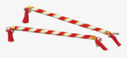 樂天商城 - アヤ棒(1対) 長さ約40cm×約2cm [ あや棒 綾棒 綾竹 囃子 神楽 雅楽 民謡 歌舞伎 地方 祭り 和楽器 舞台用 小道具 Ts3217-w15278 ]