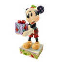 送料無料 ミッキーマウス 15cm ディズニー フィギュア ジムショア Santa Mickey with Gift エネスコ 正規代理店