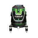 シンワ測定 70883 レーザーロボ レクシア E グリ−ン 31 縦ライン2本 + 横ライン 電子水平センサ− + モ−タ...