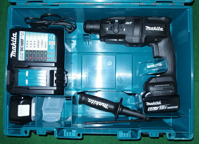 マキタ HR182DRGXB 18V-6.0Ah-18mm 無線連動対応 SDSハンマドリル 黒 新品【プロ用からDIY、園芸まで。道具・工具のことならプロショップe-道具館におまかせ！】